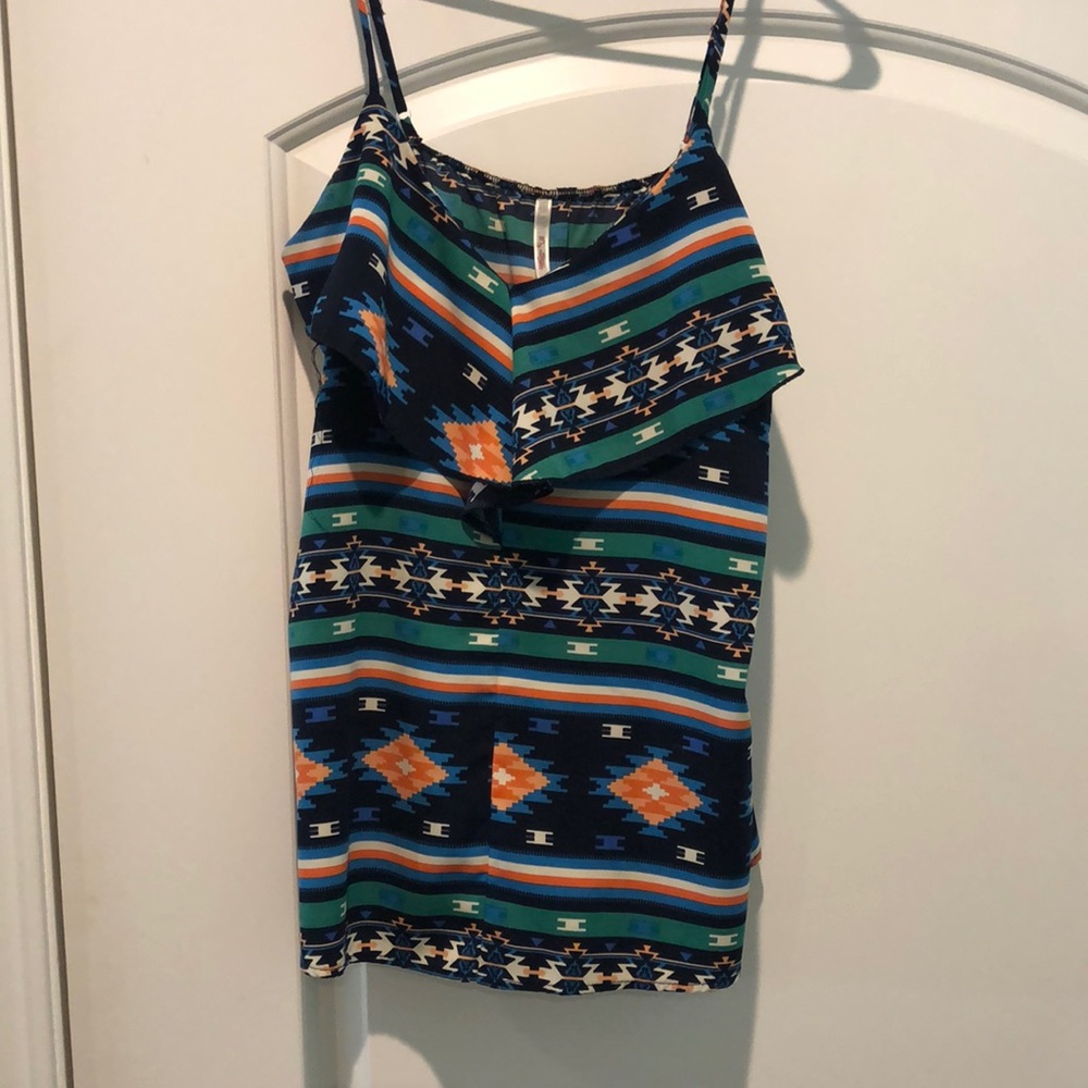 Aztec Print Tank Top